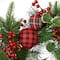 Glitzhome® 24" Pre-Lit Ornament, Berry, Holly & Pine Wreath